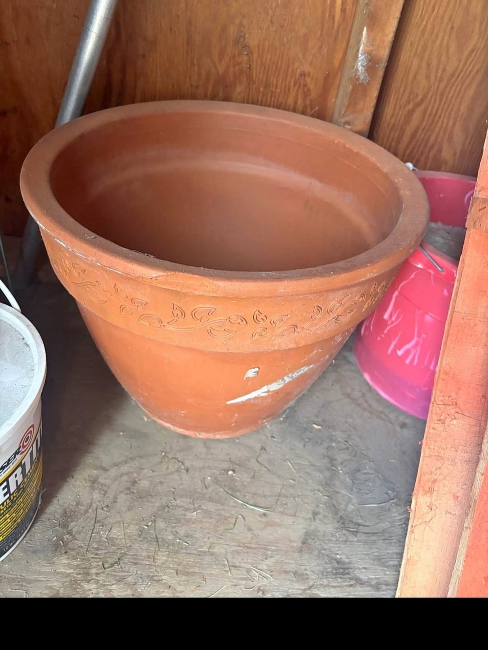 Garden Planter - Brown Clay Pot